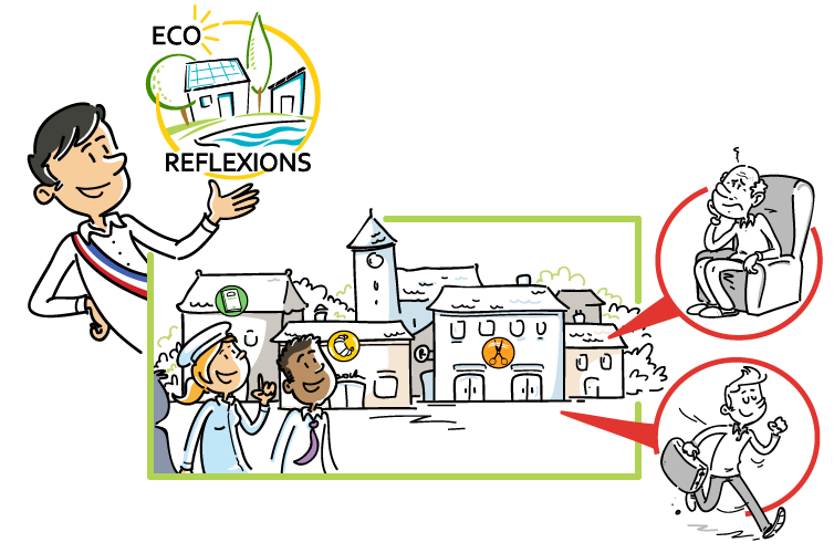 Illustration du projet de village ECO REFLEXIONS